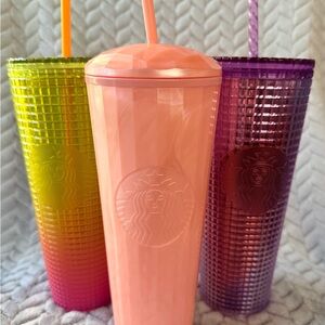 Starbucks Vibrant Tumbler Trio